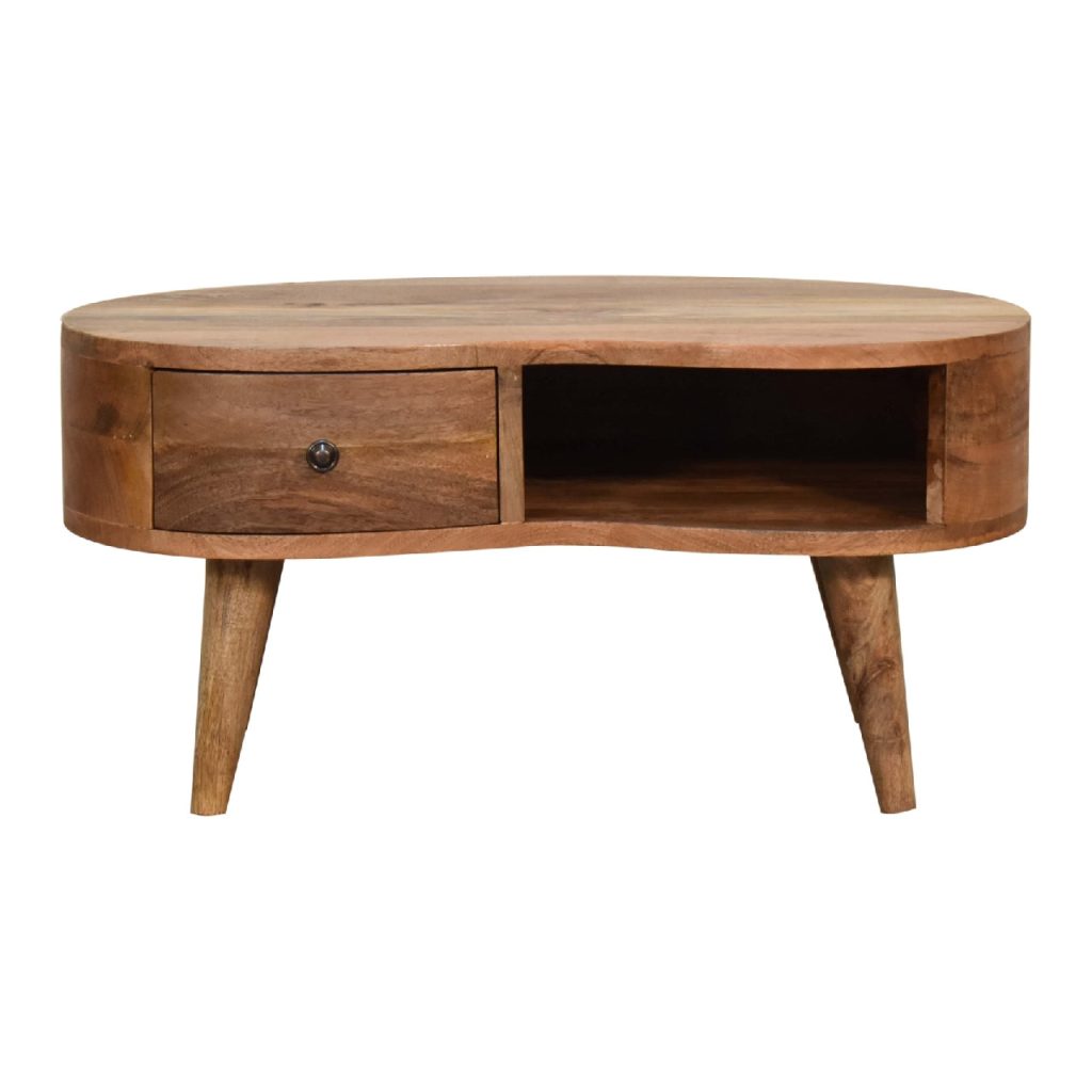 Mini Oak-ish Wave Coffee Tables