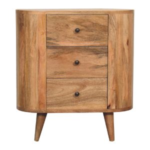 Mini Oak ish Cabinet | Bed Sava