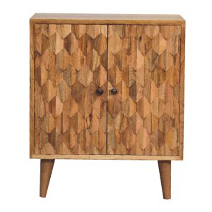 Mini Pineapple Carved Cabinet | Bed Sava