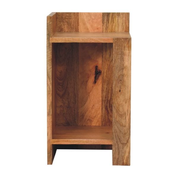 Oak ish Box Bedside | Bed Sava