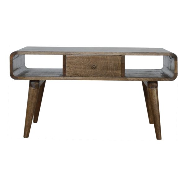 Curved Grey Washed Coffee Tables | Bed Sava