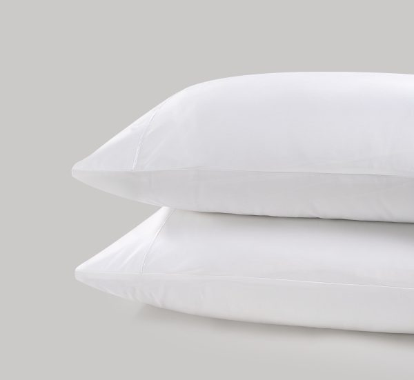 800 Thread Count Pair 2 Pillowcases of Egyptian Cotton Kensington Lux Buttery Smooth Pillowcases  White Oxford  White | Bed Sava
