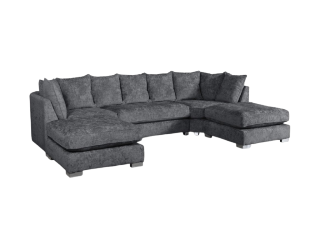 London U Shape Corner Sofa Soft Chenille