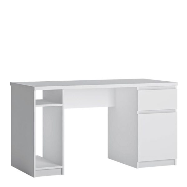 Fribo 1 Door 1 Drawer Twin Pedestal Desk | Bed Sava