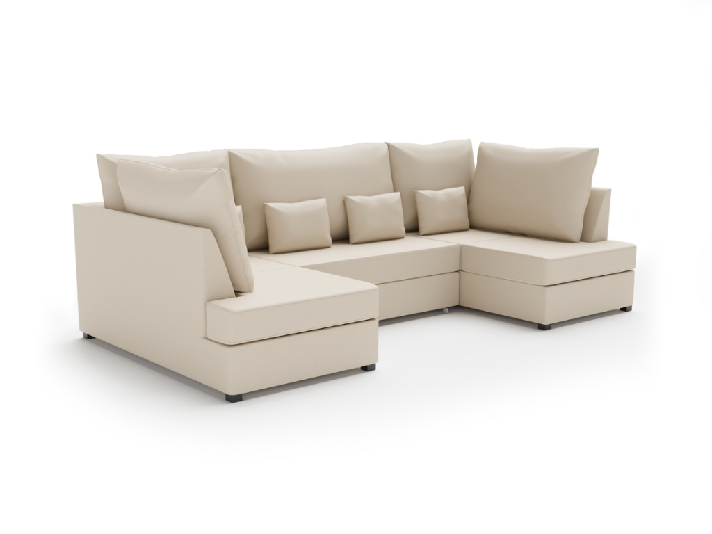 Meridian Deluxe Sofa Bed U Shaped with Storage