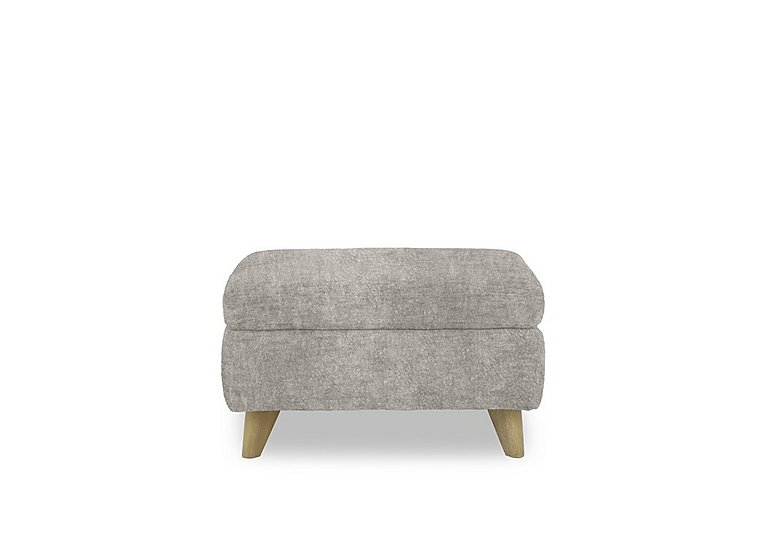 Malmo Fabric Coffee Table Storage Footstool - Grey