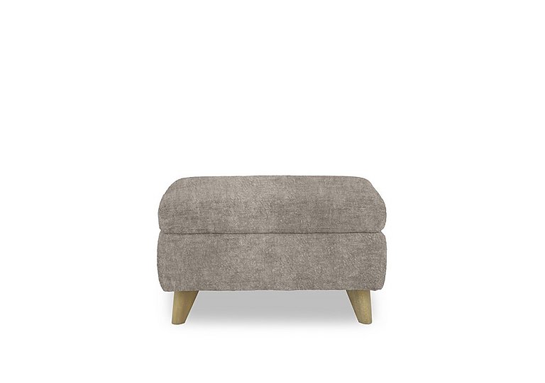 Malmo Fabric Coffee Table Storage Footstool - Mink