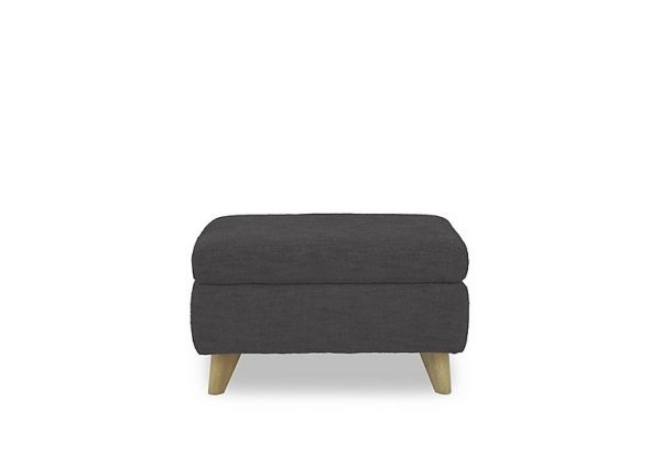 Malmo Fabric Coffee Table Storage Footstool  Anthracite | Bed Sava