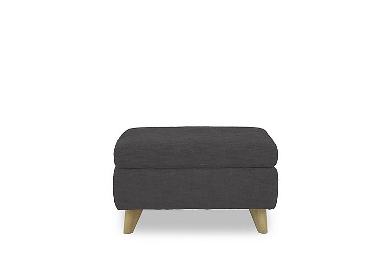 Malmo Fabric Coffee Table Storage Footstool - Anthracite
