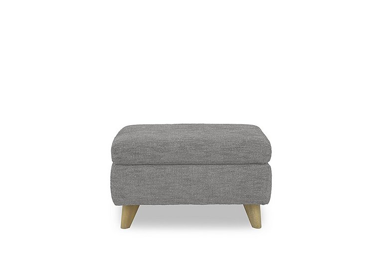 Malmo Fabric Coffee Table Storage Footstool - Haze