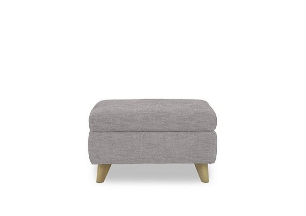 Malmo Fabric Coffee Table Storage Footstool  R27 Pewter | Bed Sava