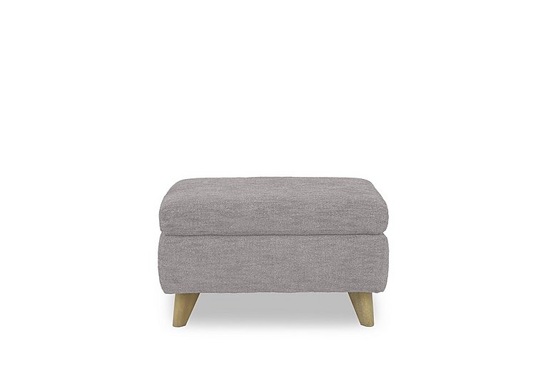 Malmo Fabric Coffee Table Storage Footstool - R27 Pewter