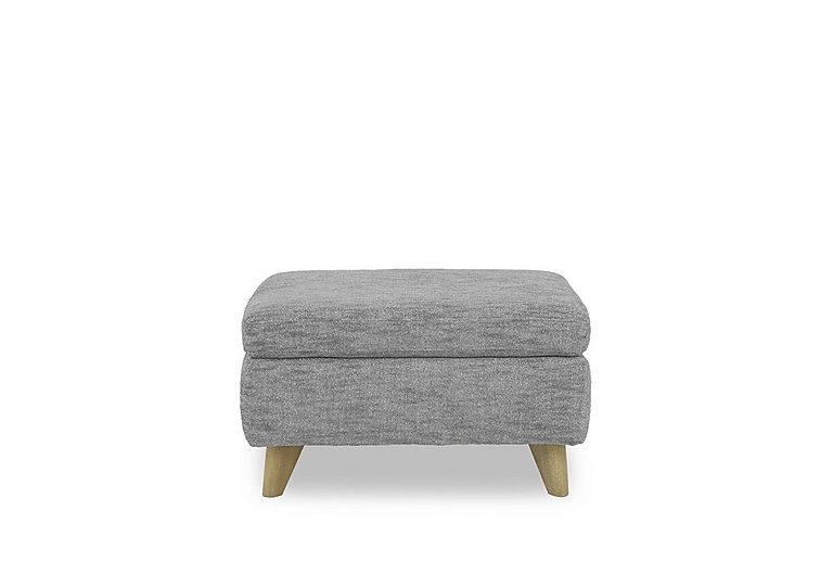 Malmo Fabric Coffee Table Storage Footstool - Dove Grey