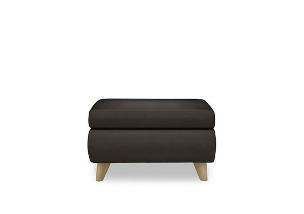 Malmo BV Leather Coffee Table Storage Footstool  Dark Chocolate | Bed Sava