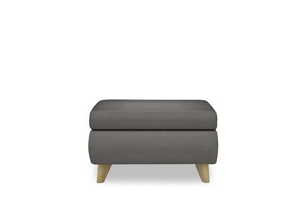 Malmo NC Leather Coffee Table Storage Footstool  NC Elephant | Bed Sava