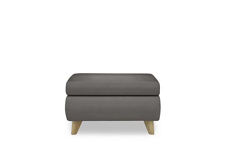 Malmo NC Leather Coffee Table Storage Footstool - NC Elephant