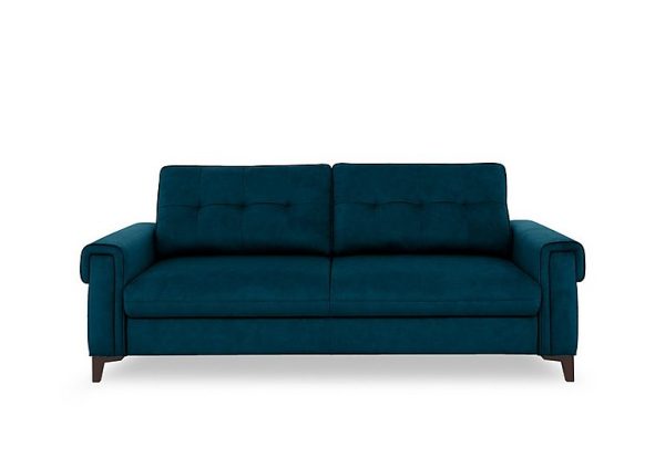 Zoom Fabric 3 Seater Sofa Bed  Dark Blue | Bed Sava