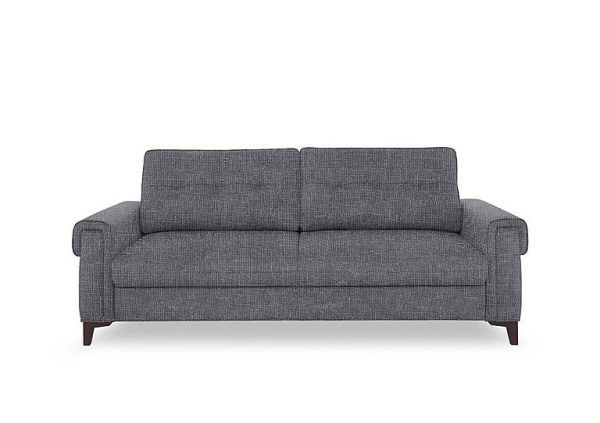 Zoom Fabric 3 Seater Sofa Bed  Halifax Gunmetal | Bed Sava