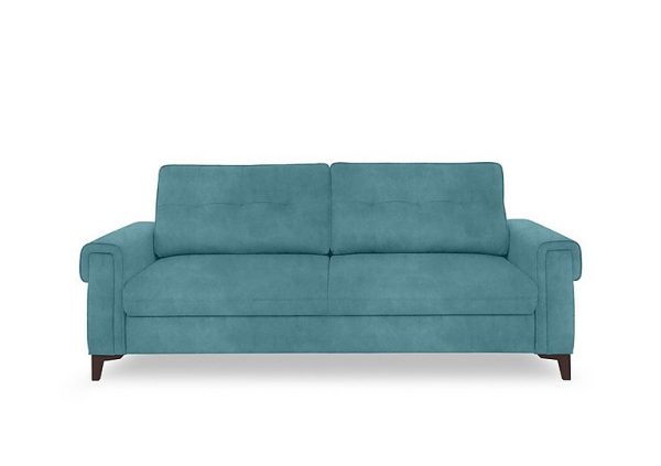 Zoom Fabric 3 Seater Sofa Bed  Velvet Blu | Bed Sava