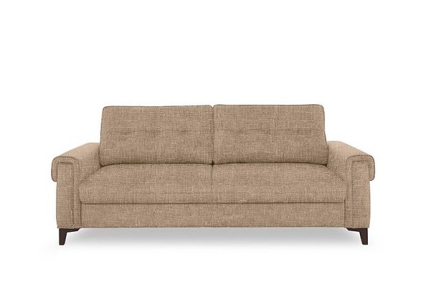 Zoom Fabric 3 Seater Sofa Bed  Weave Cocoa | Bed Sava