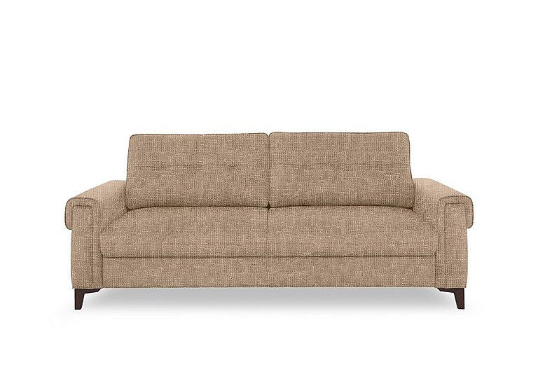 Zoom Fabric 3 Seater Sofa Bed - Weave Cocoa