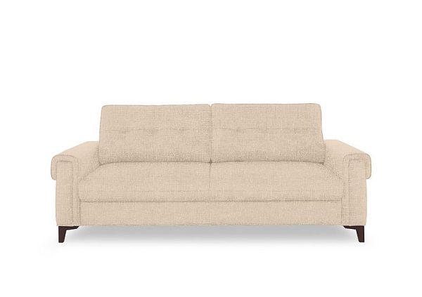 Zoom Fabric 3 Seater Sofa Bed  Weave Oatmeal | Bed Sava