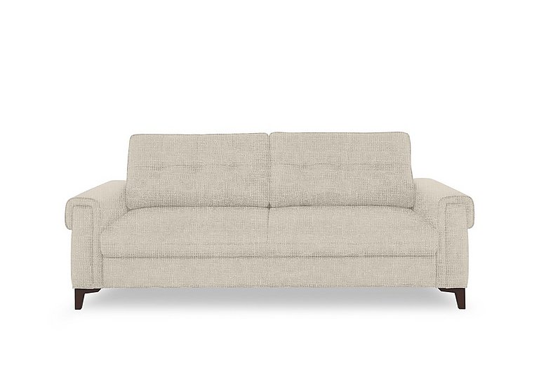 Zoom Fabric 3 Seater Sofa Bed - Weave Stone