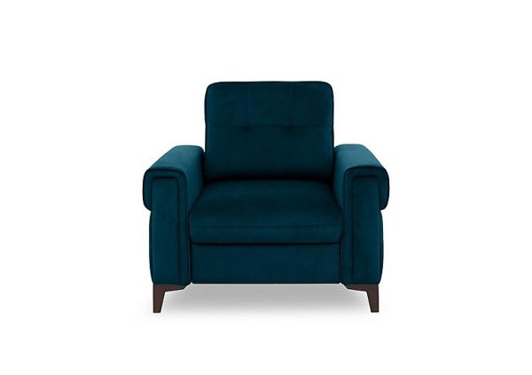 Zoom Fabric Chair Sofa Bed  Dark Blue | Bed Sava