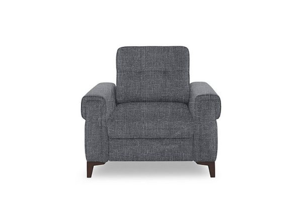 Zoom Fabric Chair Sofa Bed  Halifax Gunmetal | Bed Sava