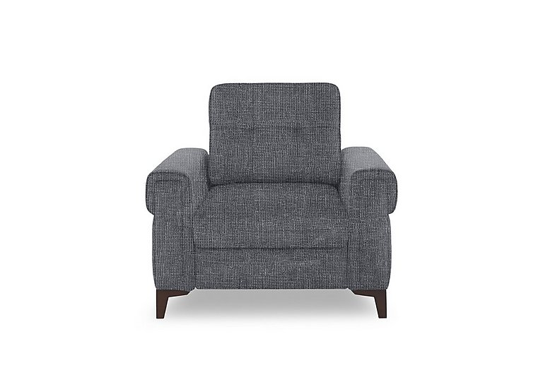 Zoom Fabric Chair Sofa Bed - Halifax Gunmetal