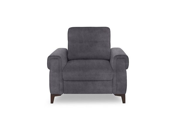 Zoom Fabric Chair Sofa Bed  Nappa Grey | Bed Sava