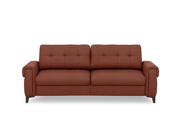 Zoom Leather 3 Seater Sofa Bed  Natural Redmaple | Bed Sava
