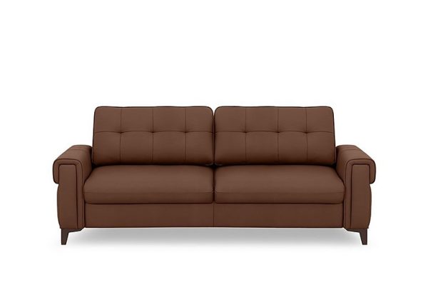 Zoom Leather 3 Seater Sofa Bed  Roast | Bed Sava
