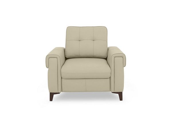 Zoom Leather Chair Sofa Bed  Natural Sand | Bed Sava