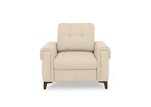 Zoom Leather Chair Sofa Bed  Stone | Bed Sava