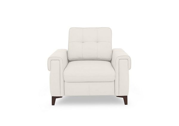 Zoom Leather Chair Sofa Bed  White | Bed Sava