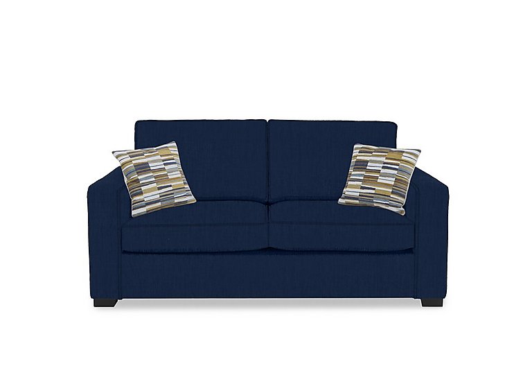 Abberton 3 Seater Standard Sofa Bed - Indigo Ashton Chenille Plain