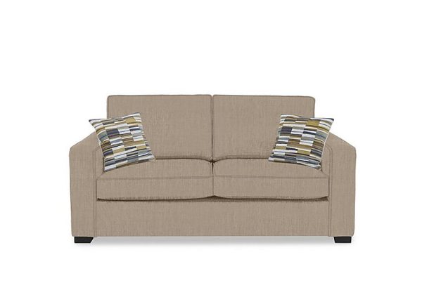 Abberton 3 Seater Standard Sofa Bed  Sand Thaxted Chenille Plain | Bed Sava