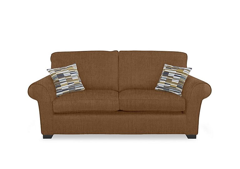 Hedingham 3 Seater Standard Sofa Bed - Caramel Thaxted Chenille Plain