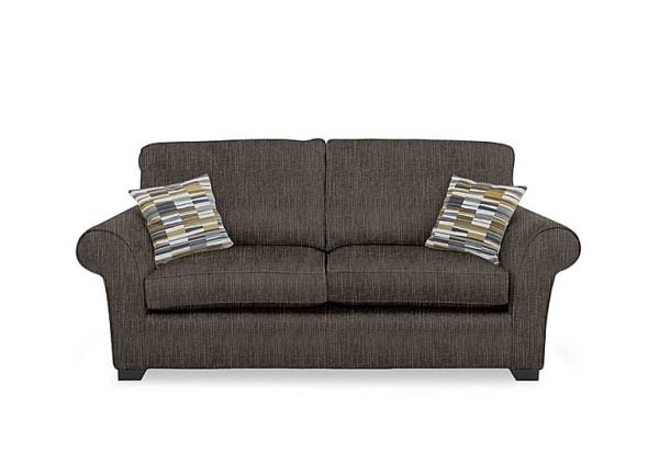 Hedingham 3 Seater Standard Sofa Bed  Espresso Bromley Chenille Plain | Bed Sava