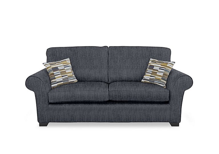Hedingham 3 Seater Standard Sofa Bed - Iron Bromley Chenille Plain