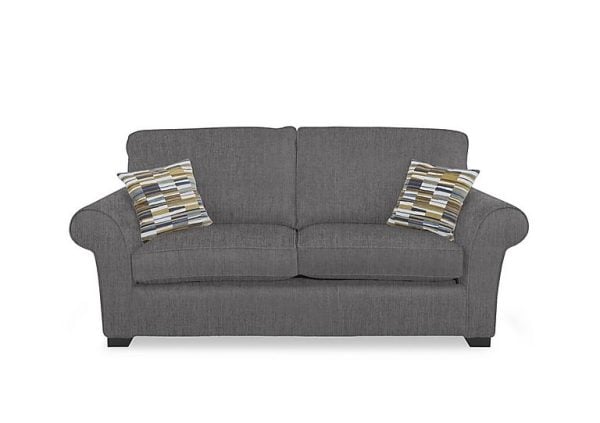 Hedingham 3 Seater Standard Sofa Bed  Iron Debden Plain | Bed Sava