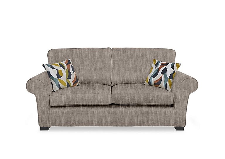 Hedingham 3 Seater Standard Sofa Bed - Latte Bromley Chenille Plain