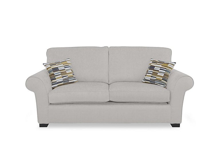 Hedingham 3 Seater Standard Sofa Bed - Oyster Ashton Chenille Plain