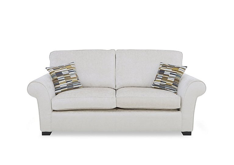 Hedingham 3 Seater Standard Sofa Bed - Pearl Ashton Chenille Plain