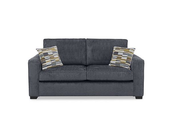 Abberton 3 Seater Deluxe Sofa Bed  Iron Bromley Chenille Plain | Bed Sava