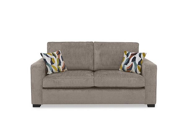 Abberton 3 Seater Deluxe Sofa Bed  Latte Bromley Chenille Plain | Bed Sava