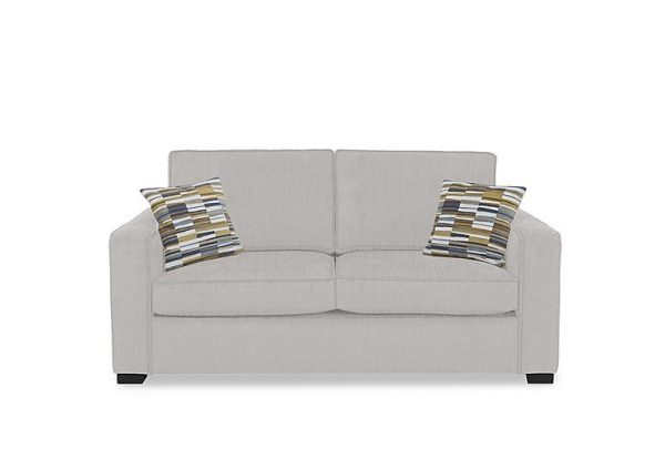 Abberton 3 Seater Deluxe Sofa Bed  Oyster Ashton Chenille Plain | Bed Sava