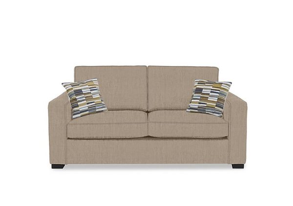 Abberton 3 Seater Deluxe Sofa Bed  Sand Thaxted Chenille Plain | Bed Sava