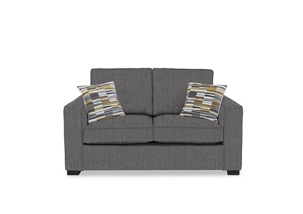 Abberton 2 Seater Deluxe Sofa Bed  Iron Debden Plain | Bed Sava